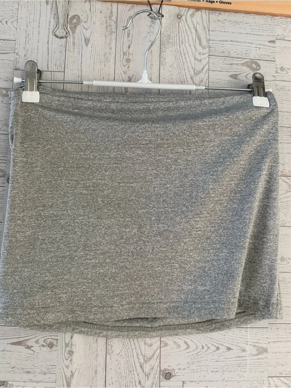 Peppermayo Gray Ruched Draped Amia Mini Skirt NWT